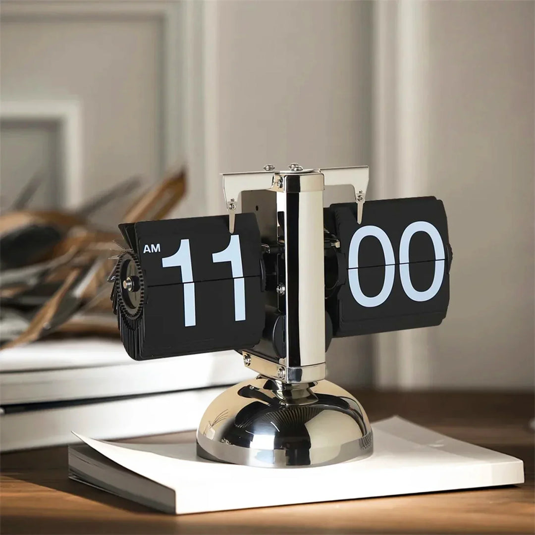 Vintage Auto Flip Clock | Retro Tischuhr