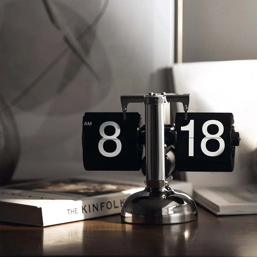 Vintage Auto Flip Clock | Retro Tischuhr